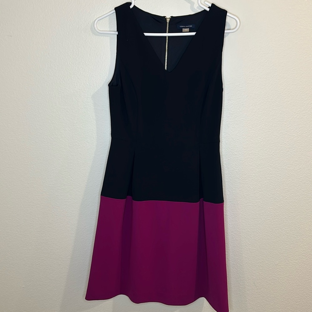 Tommy Hilfiger Women's Solid Colorblocked Dress, size 4
